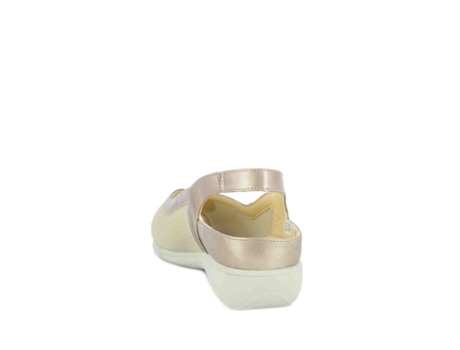 Sandalia Con Plantilla Extraíble Doctor Cutillas (Piel y textil-Beige-39)