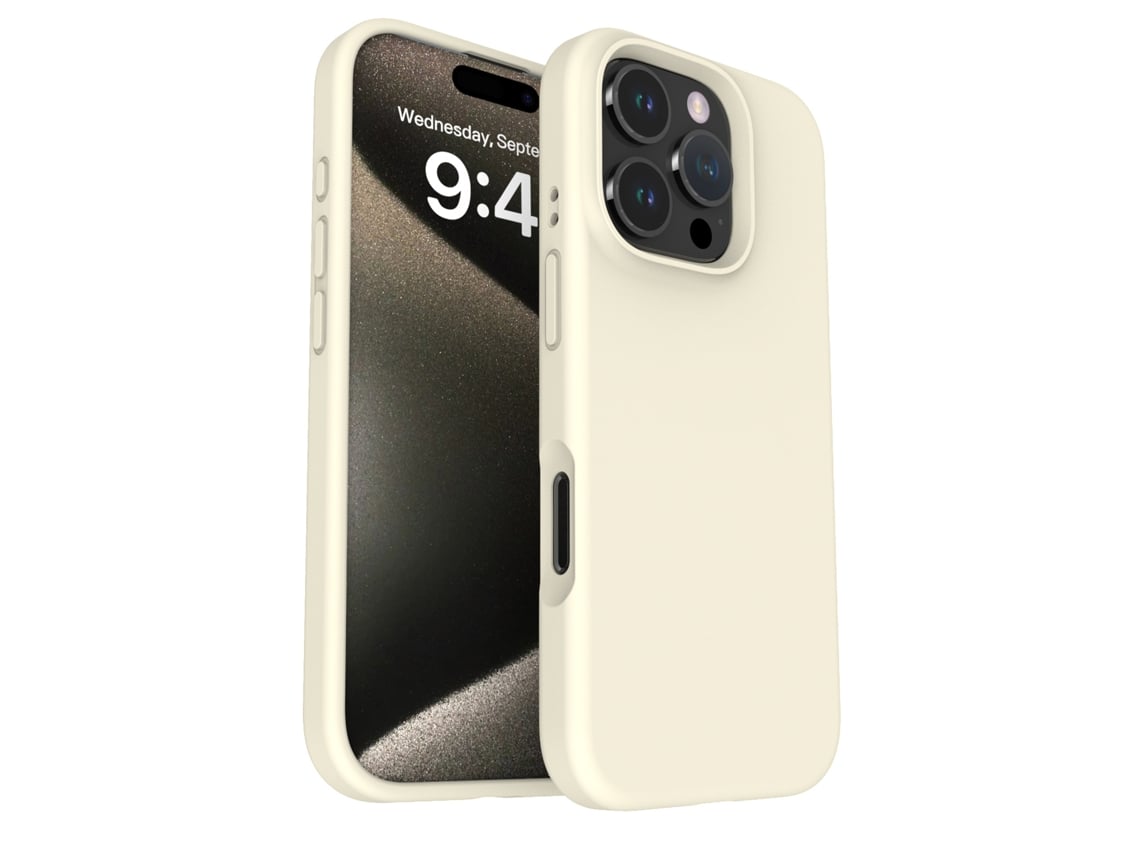 (blanco, Iphone 15 Pro) Funda Para Teléfono Sencilla, De Color Liso Y Resistente A Los Golpes, Compatible Con Iphone, De Silicona Líquida.