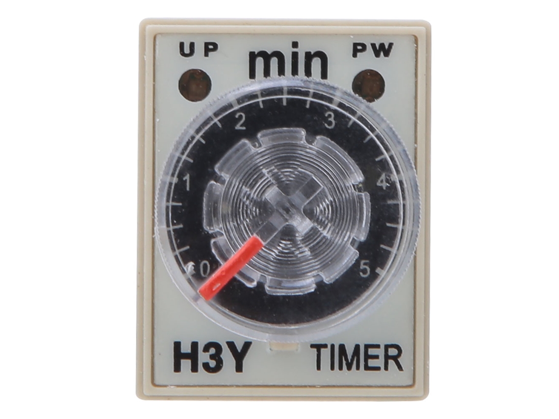 Relé Temporizador H3y-2 8 Pines Ajustable 0-5 Minutos 220vac Precisión Alta Suministros Eléctricos