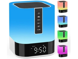 Lámpara De Cabecera Despertador Altavoz Bluetooth Luz Nocturna Lámpara Táctil Infantil Máquina De Sonido Luz Led Regulable Que Cambia Yizhood
