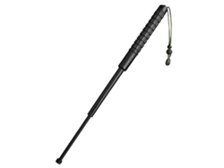 Bastón Telescópico 66cm 3 Secciones Mango Goma Pvc Resistente Seguridad Exterior Coches