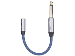 Cable adaptador de audio de 3,5 mm hembra a 6,35 mm macho para micrófono y auriculares CHABERLU