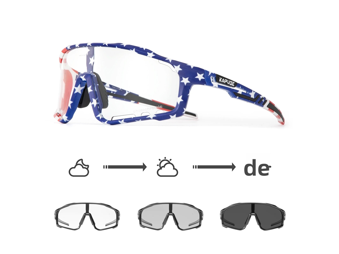 Gafas de sol fotocromáticas, deportivas, con protección UV400 contra los rayos ultravioleta. Mdug (modelo 14)