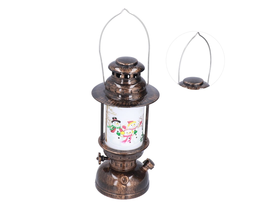 Linterna Navideña Estilo Retro Con Led Para Decoración Y Regalos De Fiesta