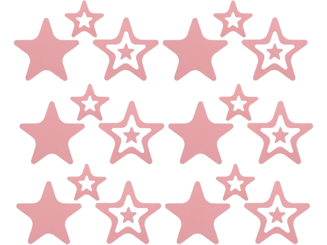 Yarnow 12 Adesivos Antiderrapantes Para Banheira, Superfície Texturizada Em Peva, Rosa, Fáceis De Limpar, Ideais Para