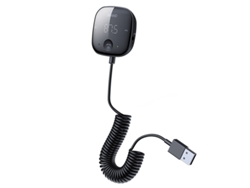Transmisor FM Inalámbrico AUX 3.5MM Receptor de audio Tarjeta TF Música Coche Reproductor de MP3 Compatible con Bluetooth 5.0 (Negro) ENZONS