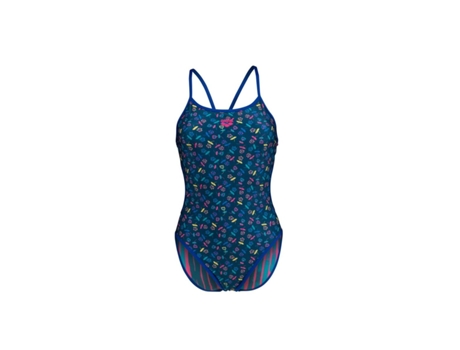Bañador de Mujer para Natación ARENA Reversible Pieza Azul (38)