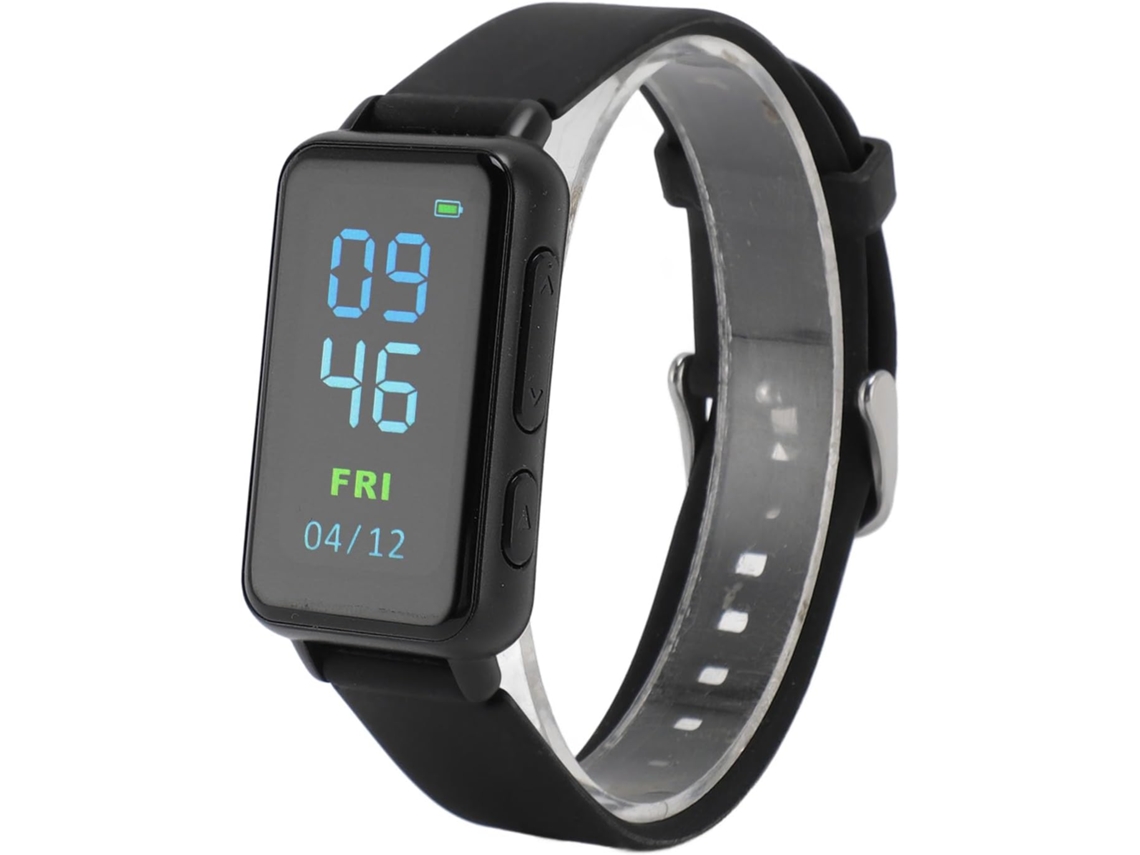 Reloj con grabadora de voz, reproductor de música MP3, grabadora de voz digital, correa de cristal Cu Gokoco