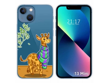 Carcasa iPhone 13 Mini (5.4) TUMUNDOSMARTPHONE Dibujos Transparente Multicolor