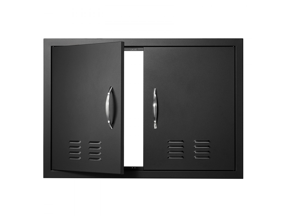 Puerta de acceso de acero inoxidable de 76 x 53 cm para isla de barbacoa y parrilla Tekmaquinas