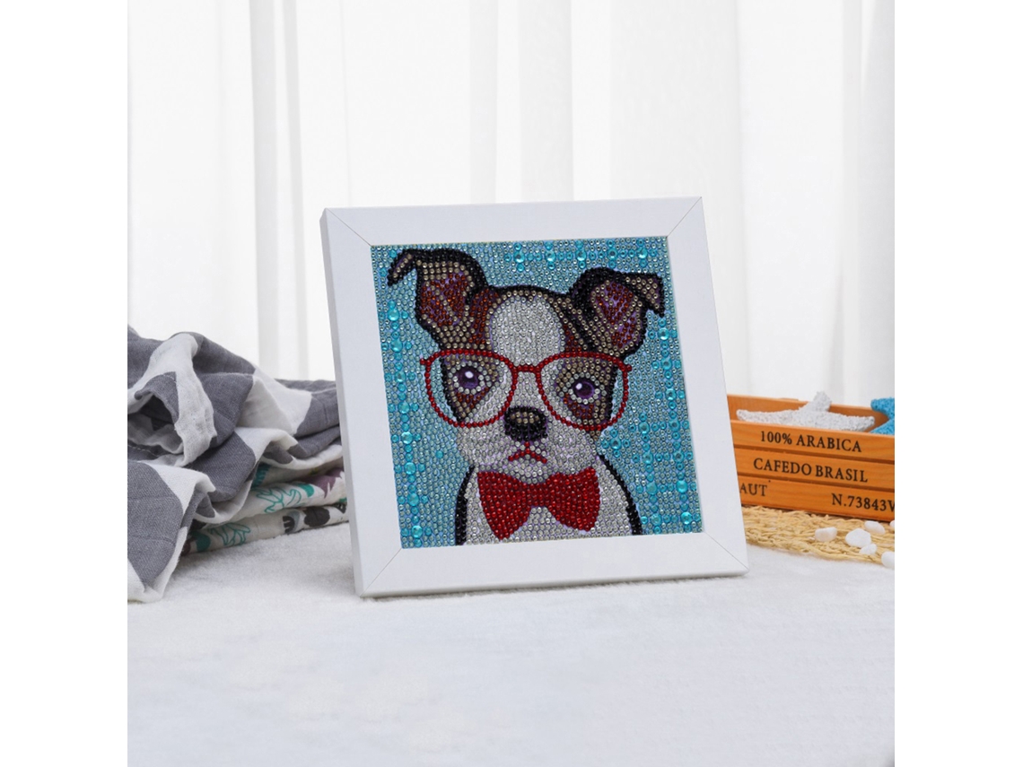 Pintura de diamantes con bordado de gato y diamantes de imitación para decorar el hogar