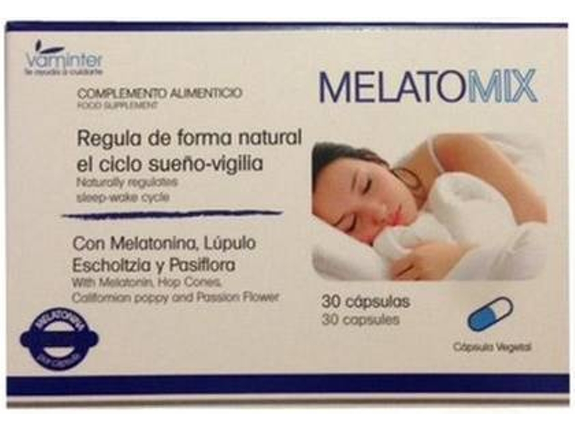 Complemento Alimentar VAMINTER Melatomix Melatonina (30 cápsulas)