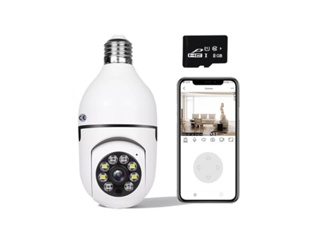 Cámara con Bombilla 2.4Ghz Wifi 1080P E27 - 360 grados