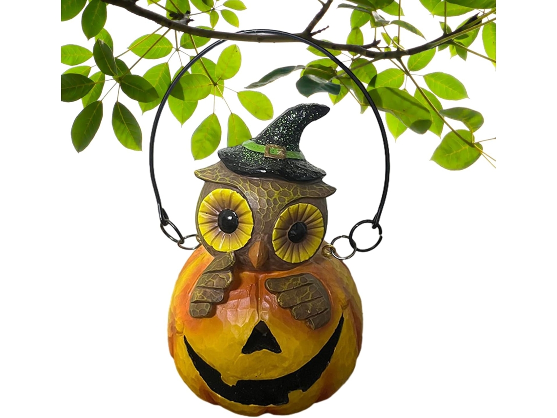 Farol De Calabaza Para Exterior, Adornos De Calabaza Iluminados, Lámpara De Halloween Con Asa, Decor