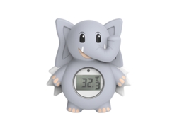 Termómetro digital con forma de elefante, termómetro para el agua del baño del bebé, pantalla LCD gris.
