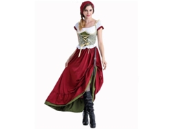 Disfraz de camarera alemana Rebe, con dirndl, para Oktoberfest, Halloween y cosplay, conjunto para mujer adulta, talla M. Ideal para chicas en Oktoberfest.