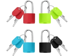 4 Candados De Equipaje Multicolor - Altanería Con Material De Alta Calidad Para Viajes