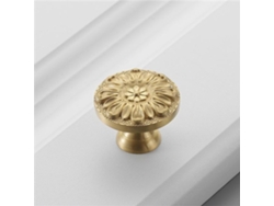 Tirador De Un Solo Orificio 5220 Gold Para Cajón De Armario, Mueble, En Cobre Puro.