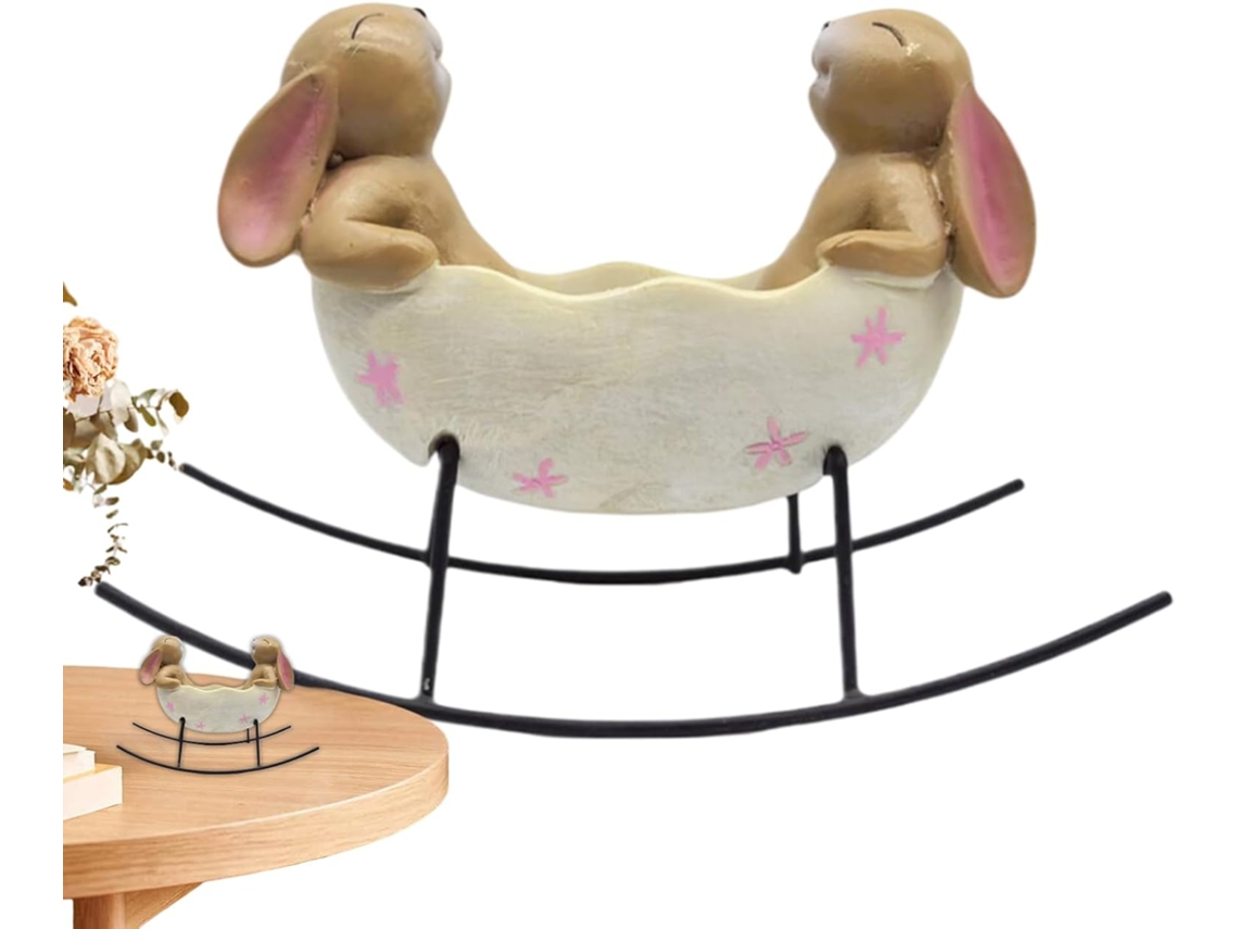 Estatuas De Conejitos Para El Jardín, Figuritas De Conejos, Adornos, Estatuas Originales, Decoración Paisajística Para