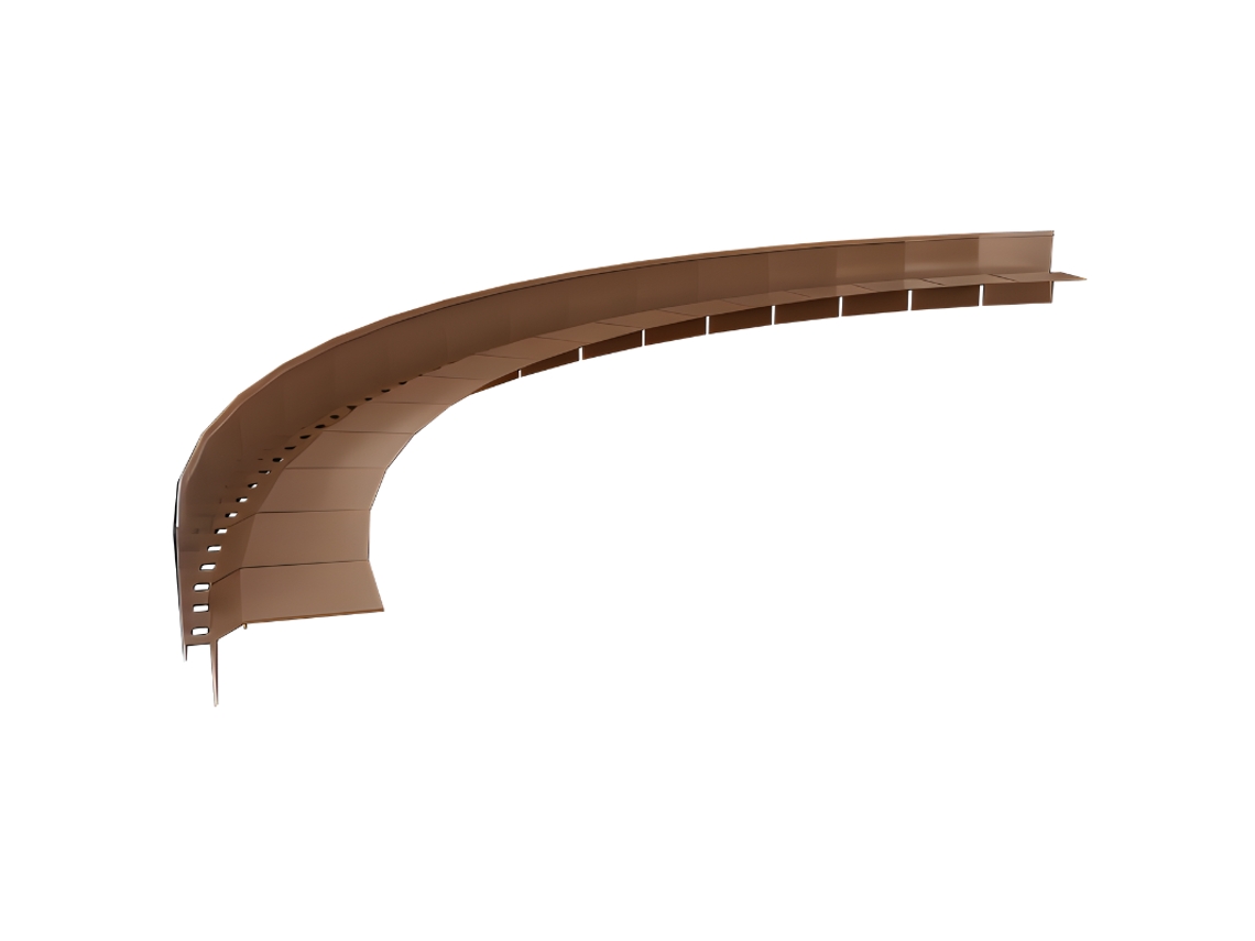 Renoplast Perfil De Aluminio Para Alero W60, Perfil Curvo Con Muesca, 200 Cm, Marrón