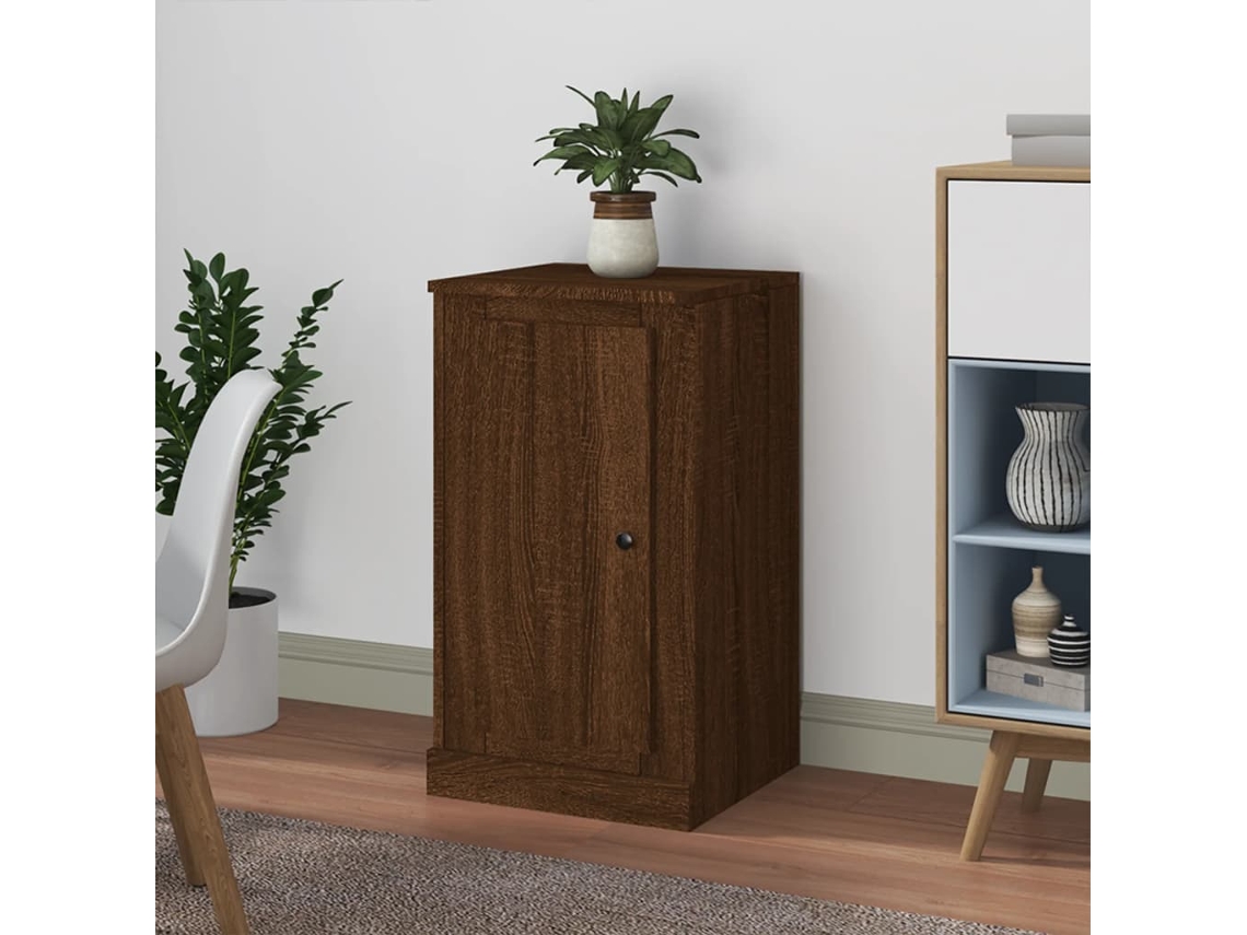 Aparador Madera Contrachapada Marrón Roble 37,5x35,5x67,5 Cm