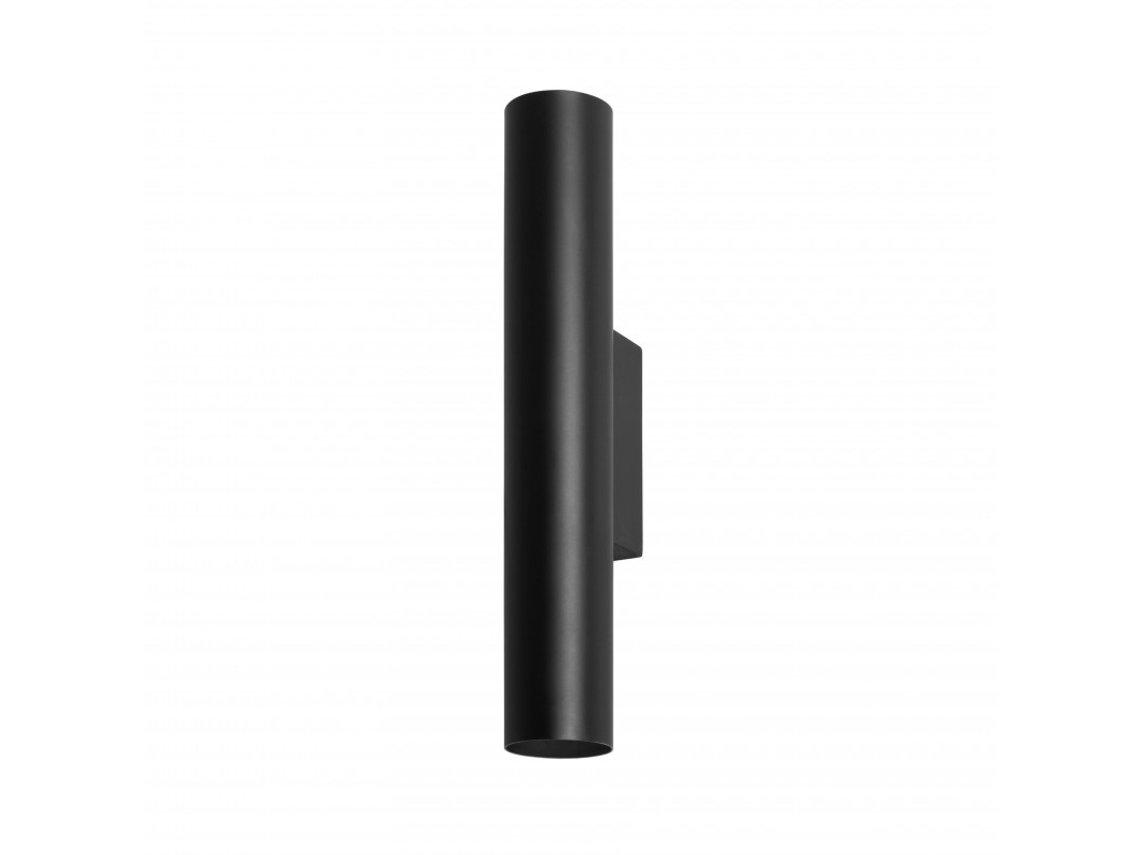 Aplique De Pared FORLIGHT Interior 2Xgu10 De Metal Minimalista Cilíndrico Negro