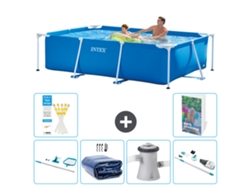 Intex Piscina Com Estrutura Retangular - 260x160x65 Cm - 7-peças S149