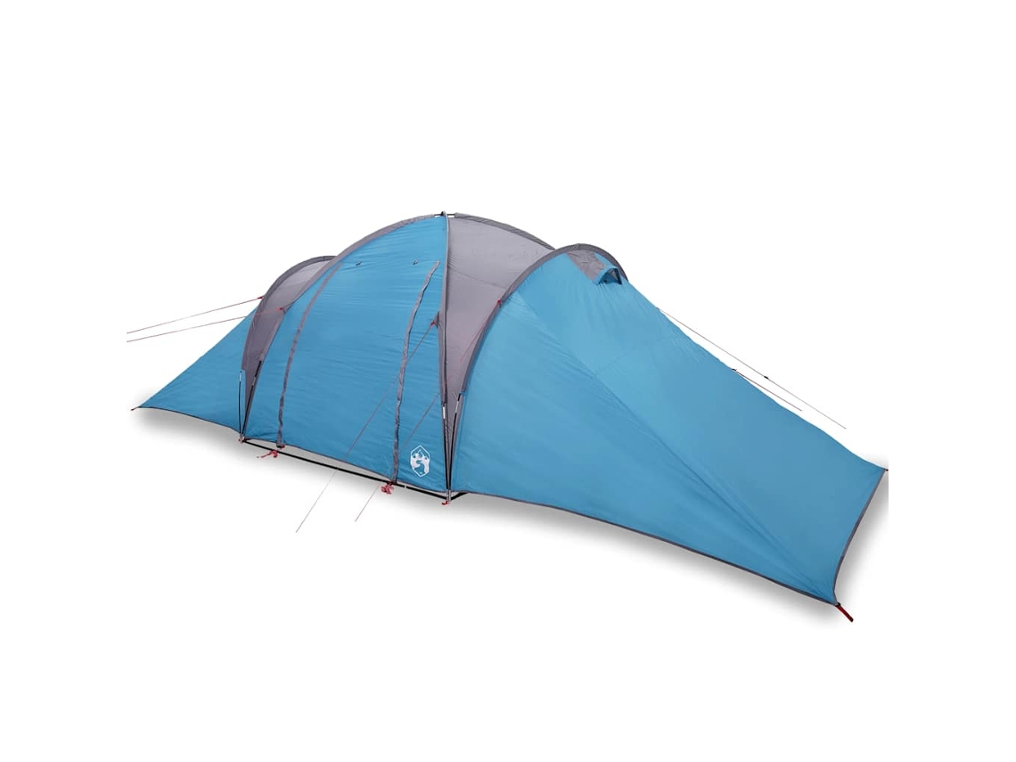 Tienda de campaña familiar iglú 6 personas VIDAXL impermeable azul