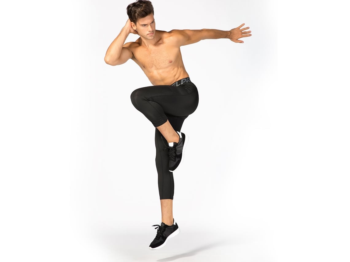 2026rebe-3 Paquetes Pantalones Yoga Hombre De Cintura Alta Secado Rápido Con Bolsillo Para Ejercicio Y Fitness