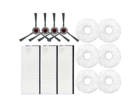 Filtro de escova lateral e acessórios de substituição do esfregão para ecovacs