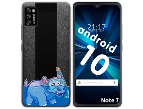 Carcasa Cubot Note 7 TUMUNDOSMARTPHONE Dibujos Transparente Multicolor