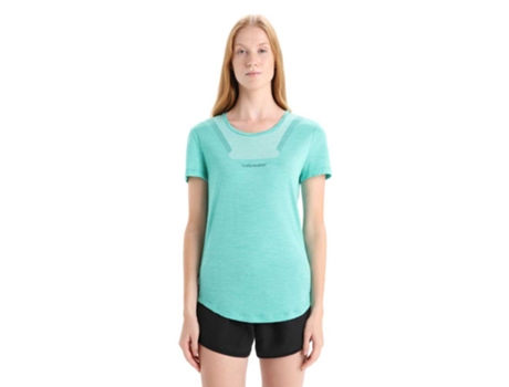Camiseta de Mujer ICEBREAKER Sphere Ii Hitt Azul (M)