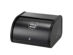 Panera grande de acero inoxidable para guardar en la encimera, duradera.