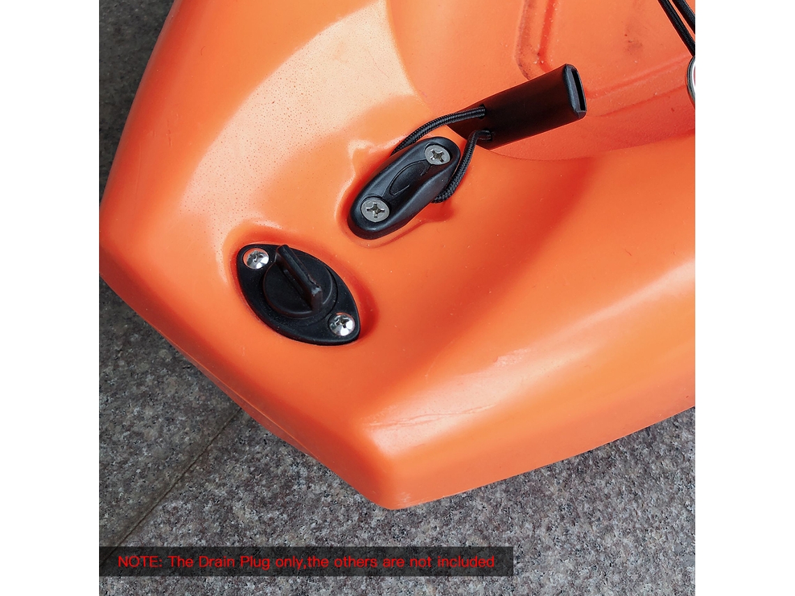 2 Tapones De Drenaje Para Kayak, Canoa O Barco Con Rosca De Nailon Universal De Primera Calidad.