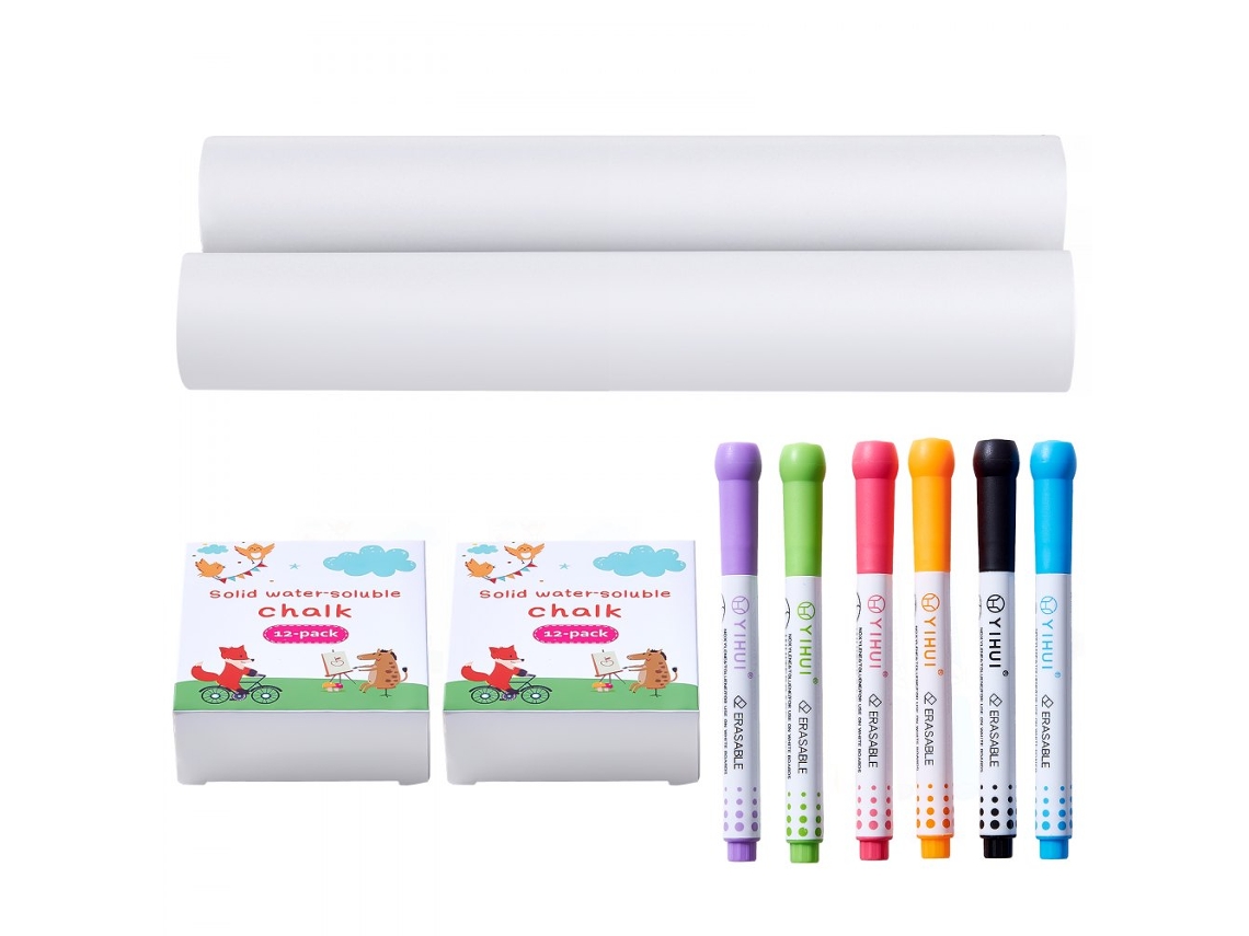 Set de Arte para Caballete Infantil con Tiza, Marcadores y Papel Tekmaquinas