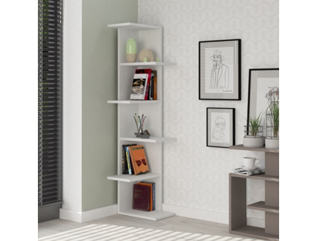 Estanteria 5H 141X37X24 Blanco VENPRODIN