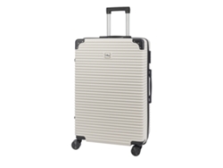 Maleta Mediana Trolley Rígida Ultraligera, De Abs De Alta Resistencia Con Esquinas Reforzadas. Cerradura Numérica Y 4 Ruedas Dobles Extraíbles.