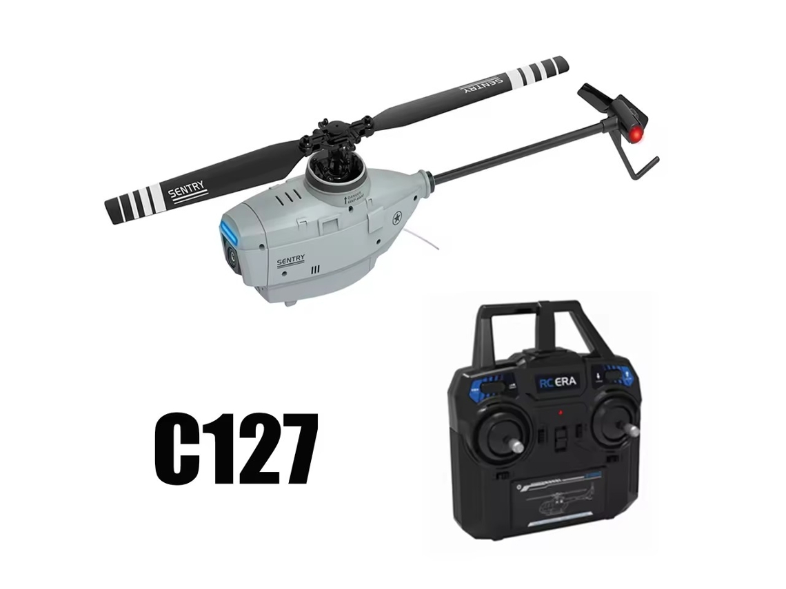 Helicóptero Rc C127 Con Giroscopio De 6 Ejes, Modelo Profesional Flybarless 4ch, Control Remoto Para Adultos. Aeuzwr