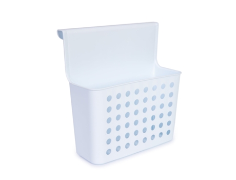PLASTIC FORTE Cesta Colgante Balance para Puertas de Armarios Ideal Cocina Blanco