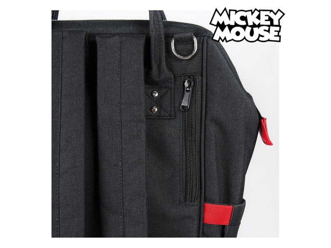 Mochila Casual Mickey Mouse Vermelho Preto