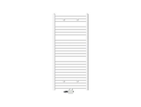 Conexión central de radiador de baño 750 x 1500 mm Recto blanco con termostato LUXEBATH