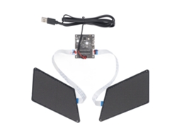 Panel LED Ojo de 48x96 mm, control por Bluetooth y aplicación USB, para mochilas, muestra palabras, imágenes y animaciones.