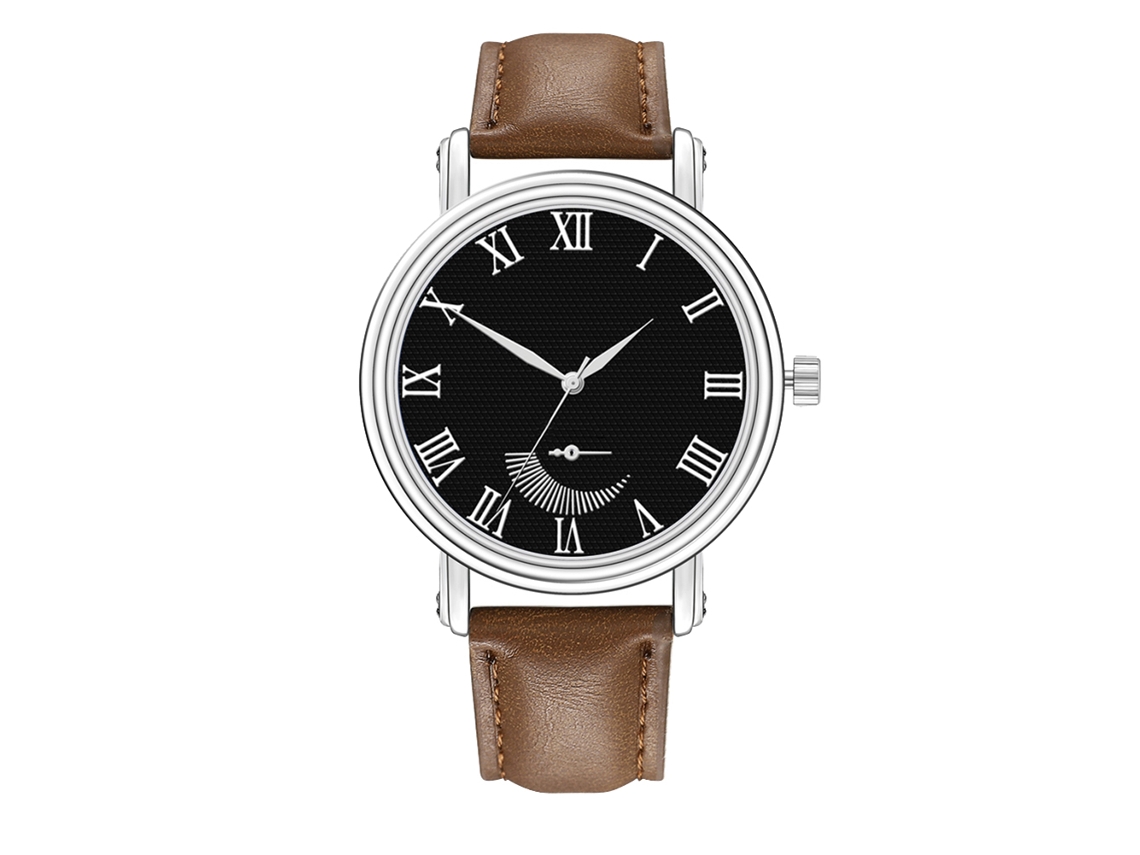Reloj De Pulsera Analógico De Cuarzo Para Hombre, De Aleación, Con Esfera Redonda Y Estilo Moderno.