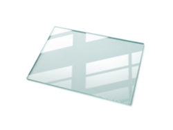 Tablero de cristal templado para mesa rectangular transparente Espelharte (100x70 cm)