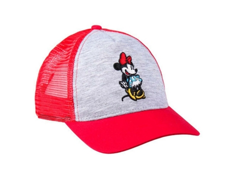 Gorra Minnie Mouse Rojo Gris (57 cm)