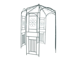 Arco de jardín de 250 cm, verde oscuro, DKD Home Decor