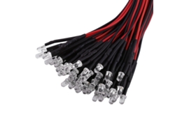 2026as-50 Piezas Led Destellantes Pre Cableadas 12v 3mm Luz Blanca Roja Azul Amarilla Transparente
