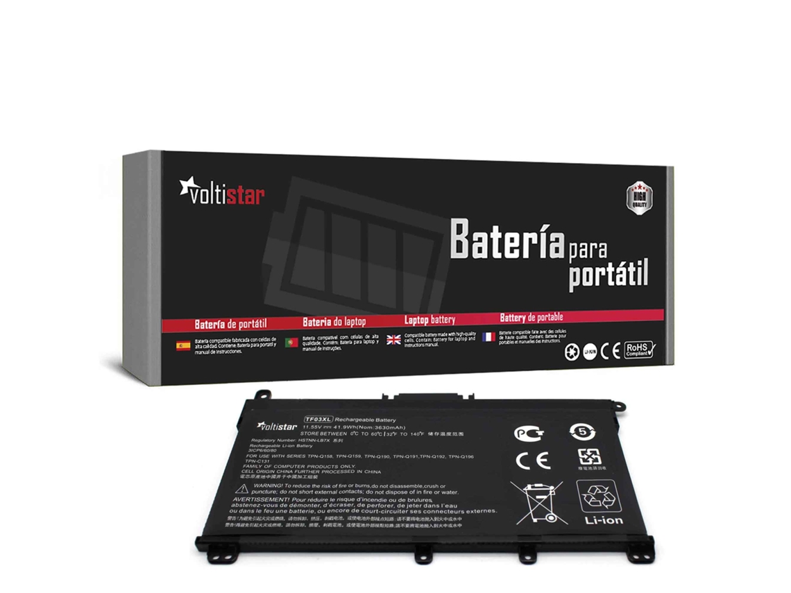 Batería para portátil HP Pavilion 14 Bp, 14 Bf, 14 Bk, 15 Cc, 15 Cd, 15 Ck, 17 Ar Voltistar