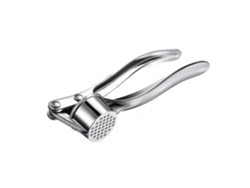 Prensa de ajos manual de acero inoxidable, ideal para la cocina. Rosewell