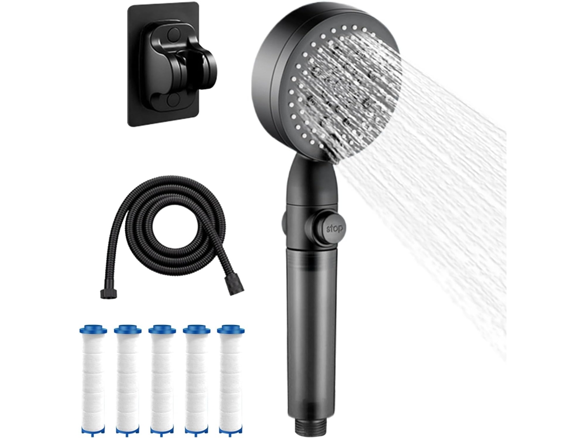 Cabezal De Ducha Con Filtro Para Agua Dura | Con Filtros Integrados, Modos De Y Alta